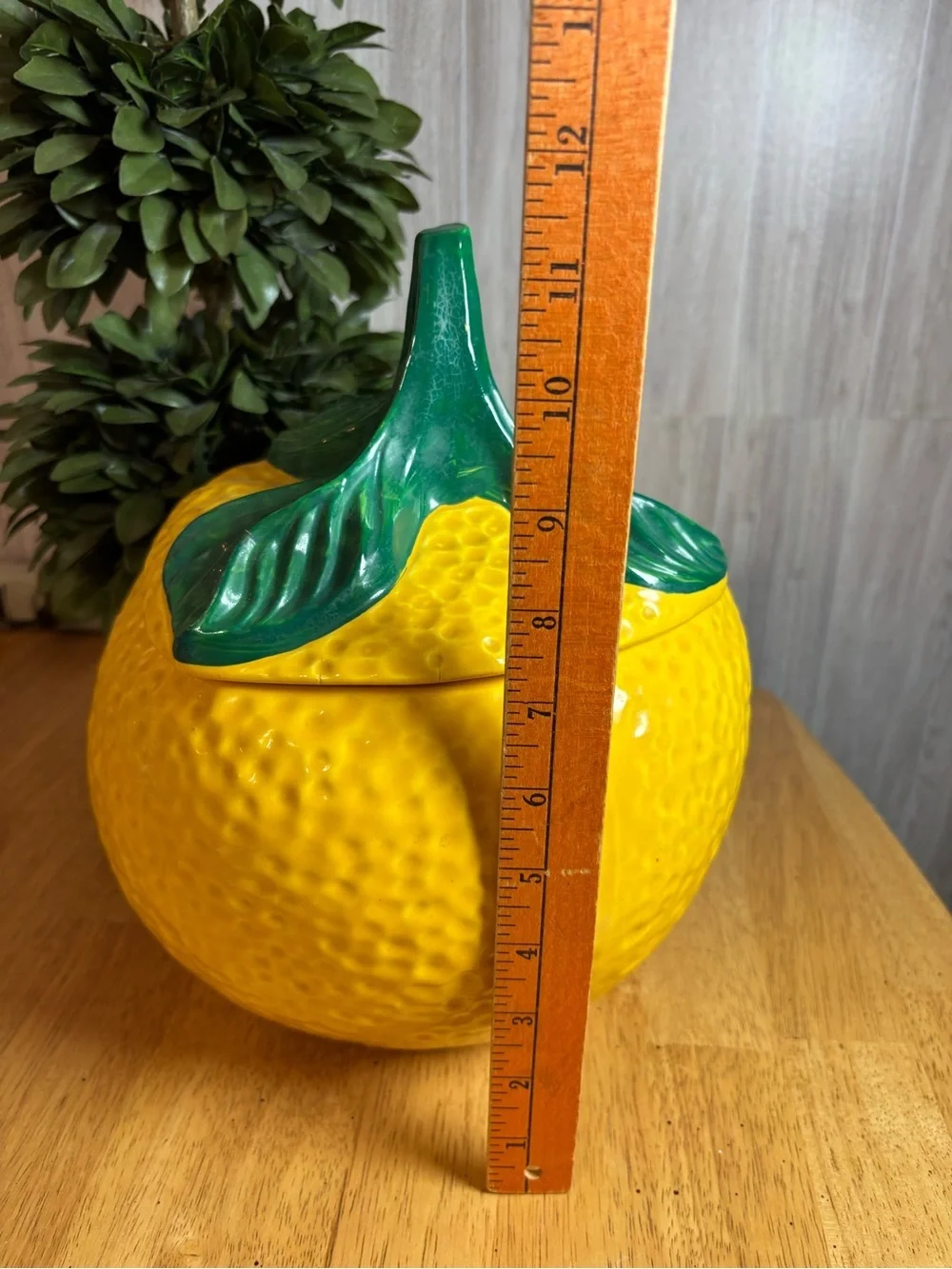 Vintage McCoy Lemon Cookie Jar Number 257 Authentic Ceramic Kitchen Decor